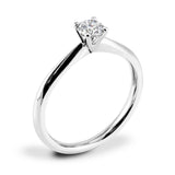 The Honeysuckle Platinum 0.31ct Round Brilliant Cut Diamond Solitaire Engagement Ring