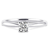 The Honeysuckle Platinum 0.31ct Round Brilliant Cut Diamond Solitaire Engagement Ring