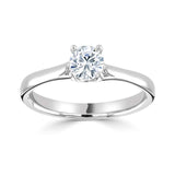 The Peony Platinum 0.30ct Round Brilliant Cut Diamond Solitaire Engagement Ring