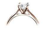 The Magnolia 18ct Rose Gold 0.41ct Round Brilliant Cut Diamond Solitaire Engagement Ring