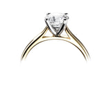 The Magnolia 18ct Yellow Gold And Platinum Round Brilliant Cut Diamond Solitaire Engagement Ring