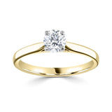 The Magnolia 18ct Yellow Gold 0.51ct Round Brilliant Cut Diamond Solitaire Engagement Ring