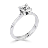 The Angelica Platinum Round Brilliant Cut Diamond Solitaire Engagement Ring