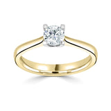 The Angelica 18ct Yellow Gold 0.40ct Round Brilliant Cut Diamond Solitaire Engagement Ring