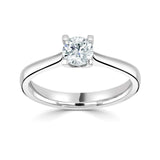 The Angelica Platinum Round Brilliant Cut Diamond Solitaire Engagement Ring