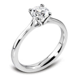 The Azalea Platinum 0.30ct Round Brilliant Cut Diamond Solitaire Engagement Ring