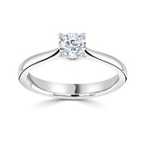 The Azalea Platinum 0.30ct Round Brilliant Cut Diamond Solitaire Engagement Ring