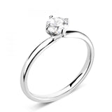 The Amaryllis Platinum 0.41ct Round Brilliant Cut Diamond Solitaire Engagement Ring