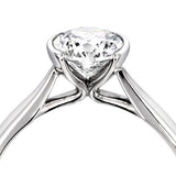 The Dahlia Platinum 0.80ct Round Brilliant Cut Diamond Solitaire Engagement Ring