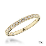 The Skye Eternity 18ct Yellow Gold Round Brilliant Cut Diamond Half Eternity Ring