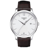 tissot t-classic tradition 42mm silver dial stainless steel gents watch