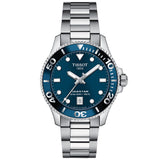 tissot t-sport seastar 1000 blue dial 36mm stainless steel watch