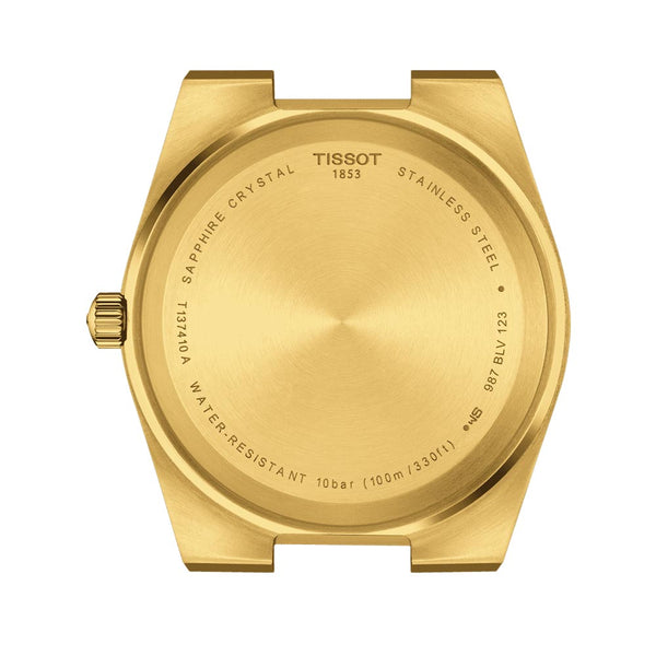 Tissot PRX 40mm Champagne Dial Gold PVD Steel Quartz Gents Watch T1374103302100