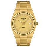 Tissot PRX 40mm Champagne Dial Gold PVD Steel Quartz Gents Watch T1374103302100