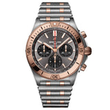 Breitling Chronomat B01 42mm Anthracite Dial Steel & 18ct Rose Gold Automatic Gents Watch UB0134101B1U1