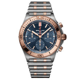 Breitling Chronomat B01 42mm Blue Dial Steel & 18ct Rose Gold Automatic Chronograph Gents Watch UB0134101C1U1