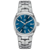 tag heuer link 41mm blue dial automatic gents watch