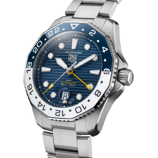 TAG Heuer Aquaracer Professional 300 GMT 43mm Blue Dial Automatic Gents Watch WBP2010.BA0632