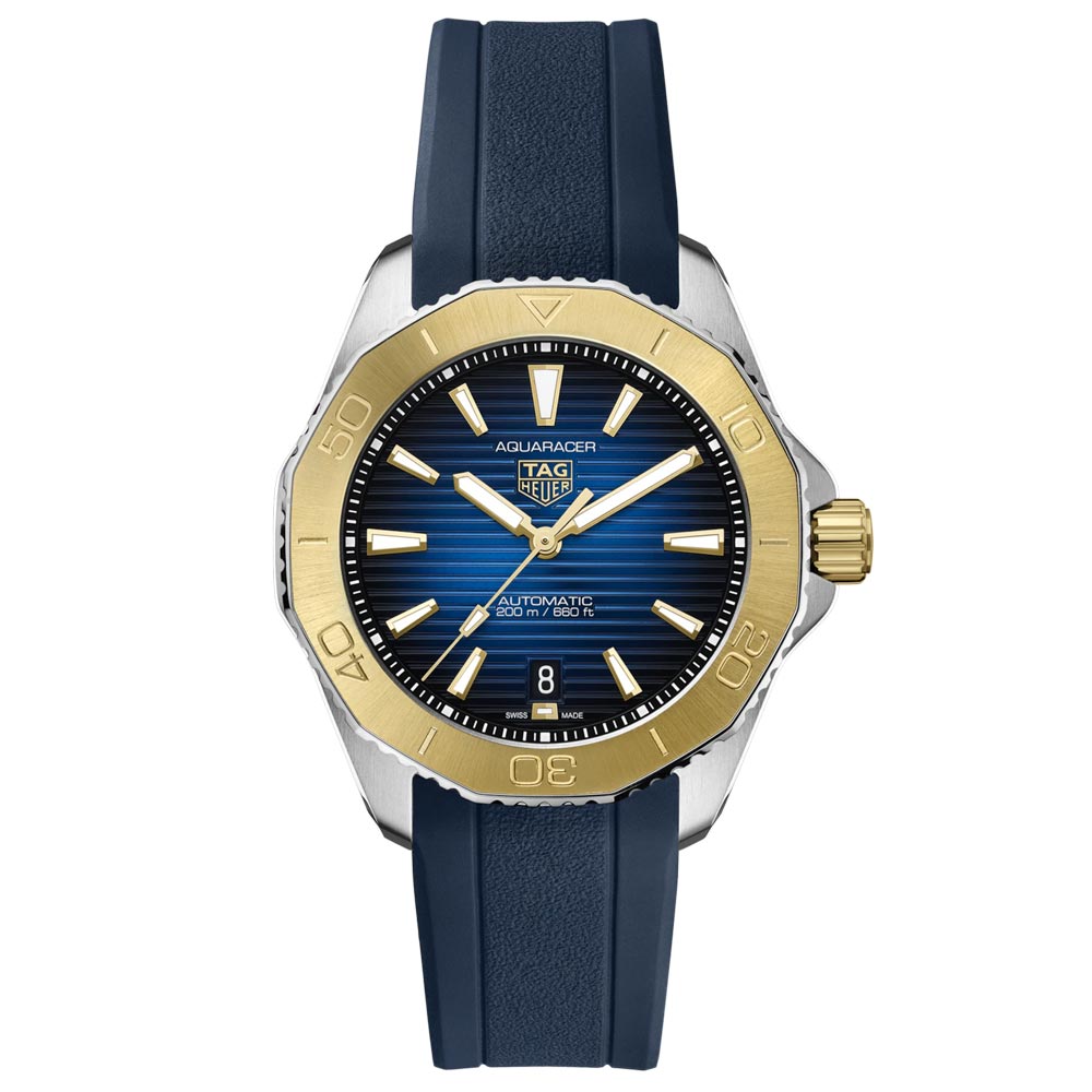TAG Heuer Aquaracer Professional 200 Blue Dial 40mm Steel & Gold Automatic Gents Watch WBP2150.FT6210