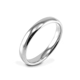 Platinum 3mm Light Court Ladies Wedding Ring