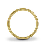18ct Yellow Gold 5mm Light Court Wedding Ring Side Shot