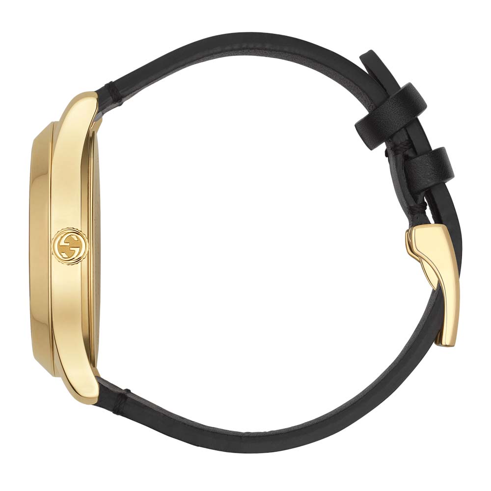 Gucci G-Timeless Gold PVD & Black Dial Watch YA1264055A