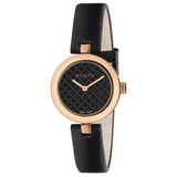 gucci diamantissima 27mm black dial rose gold pvd steel ladies watch