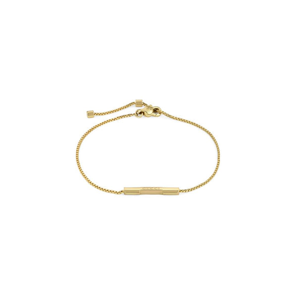 Gucci Link To Love 18ct Yellow Gold Bar Bracelet YBA662106001