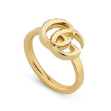 Gucci GG Running 18ct Yellow Gold Ring YBC525690001