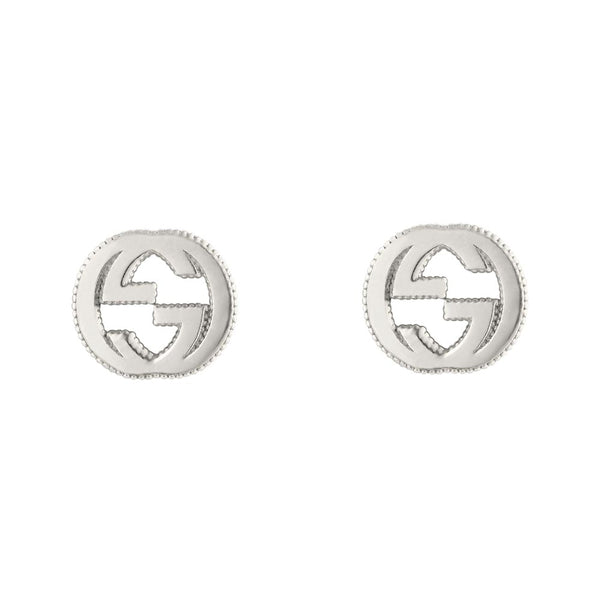 Gucci Interlocking Silver Stud Earrings YBD47922700100U
