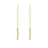 Gucci Link To Love 18ct Yellow Gold Chain Drop Earrings YBD66211500100U