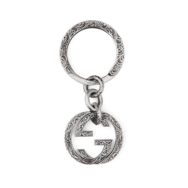Gucci Interlocking Silver Keyring YBF45530800100U