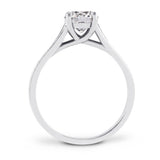 The Poinsettia Platinum 1.00ct Round Brilliant Cut Diamond Solitaire Engagement Ring