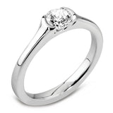 The Iris Platinum 0.50ct Round Brilliant Cut Diamond Solitaire Engagement Ring