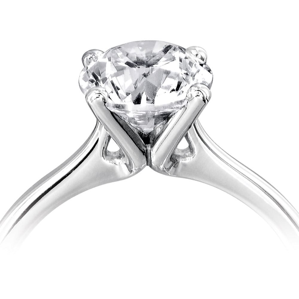 The Azalea Platinum 0.30ct Round Brilliant Cut Diamond Solitaire Engagement Ring