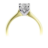 The Angelica 18ct Yellow Gold 0.40ct Round Brilliant Cut Diamond Solitaire Engagement Ring