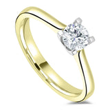 The Angelica 18ct Yellow Gold 0.40ct Round Brilliant Cut Diamond Solitaire Engagement Ring