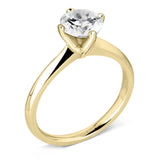 The Bellflower 18ct Yellow Gold 0.40ct Round Brilliant Cut Diamond Solitaire Engagement Ring