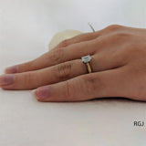 The Classic 18ct Yellow Gold 0.40ct Emerald Cut Diamond Solitaire Engagement Ring