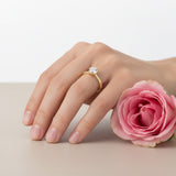 The Rose 18ct Yellow Gold 0.40ct Round Brilliant Cut Diamond Solitaire Engagement Ring