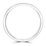 Platinum 0.25ct Round Brilliant Cut Diamond Double Row Channel Set Half Eternity Ring