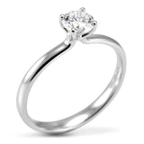 The Clover Platinum 0.30ct Round Brilliant Cut Diamond Solitaire Engagement Ring