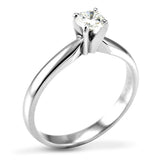 The Delphinium Platinum 0.30ct Round Brilliant Cut Diamond Solitaire Engagement Ring