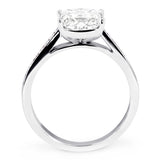 Platinum 2.26ct Princess Cut Diamond Set Shoulders Engagement Ring