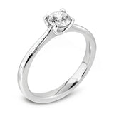 The Ianthe Platinum 0.40ct Round Brilliant Cut Diamond Solitaire Engagement Ring