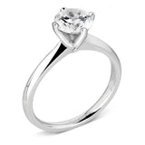 The Bellflower Platinum 0.35ct Round Brilliant Cut Diamond Solitaire Engagement Ring