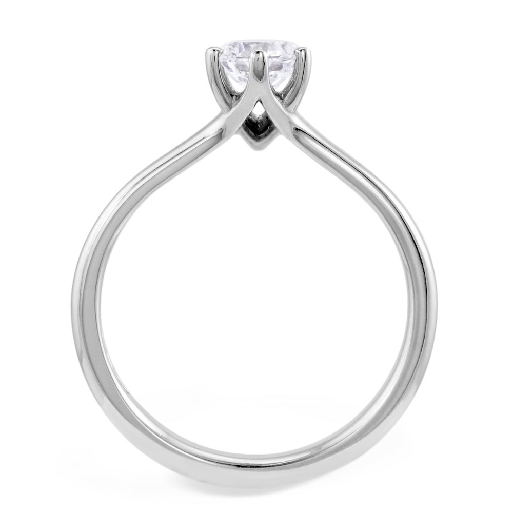 The Holly Platinum 0.51ct Round Brilliant Cut Diamond Solitaire Engagement Ring