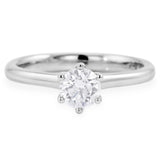 The Holly Platinum 0.51ct Round Brilliant Cut Diamond Solitaire Engagement Ring