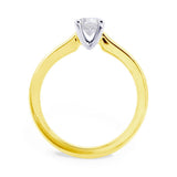 The Violet 18ct Yellow Gold 0.50ct Round Brilliant Cut Diamond Solitaire Engagement Ring