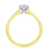 The Blossom 18ct Yellow Gold 0.40ct Round Brilliant Cut Diamond Solitaire Engagement Ring